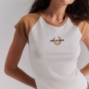 True Religion raglan baby tee